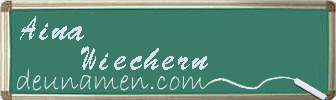 Aina Wiechern Visitenkarte